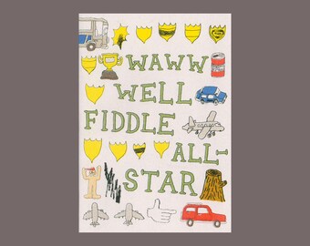 Waww Well Fiddle All-Star // Fanzine Riso de Folded City