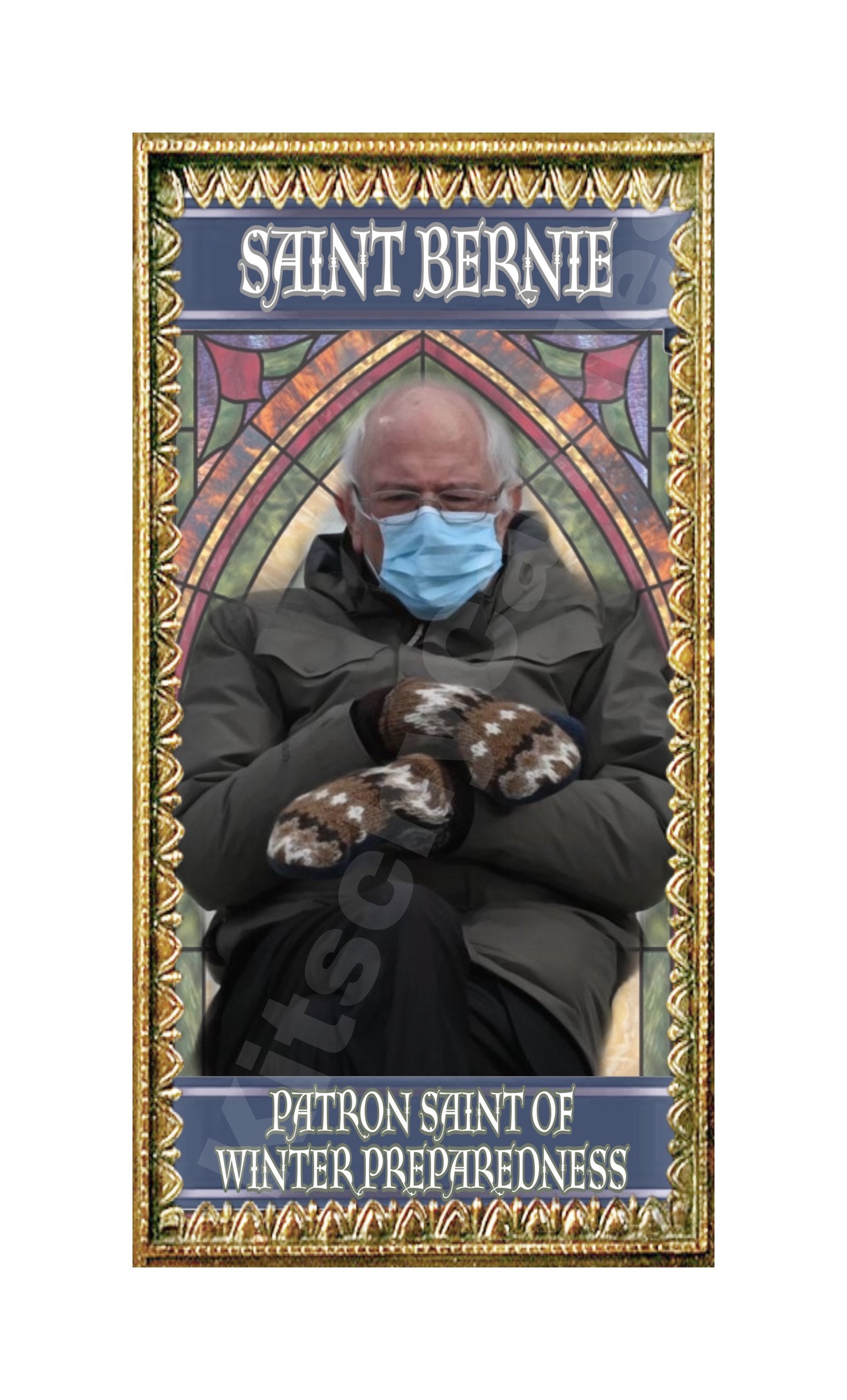Bernie Sanders Label Sticker for Saint Prayer Candle - Etsy
