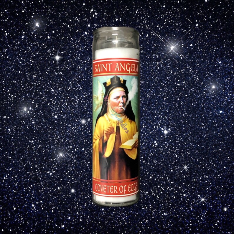 Label Only 90 Day Fiance Label Angela Coveter of Eggs Label for Prayer Candle