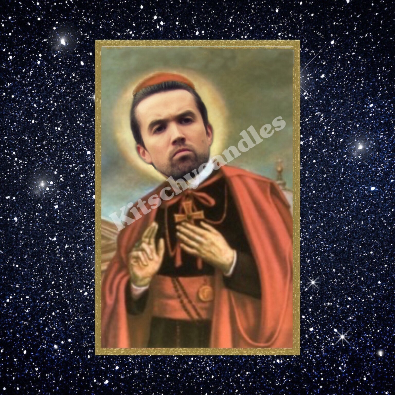 Prayer candle label