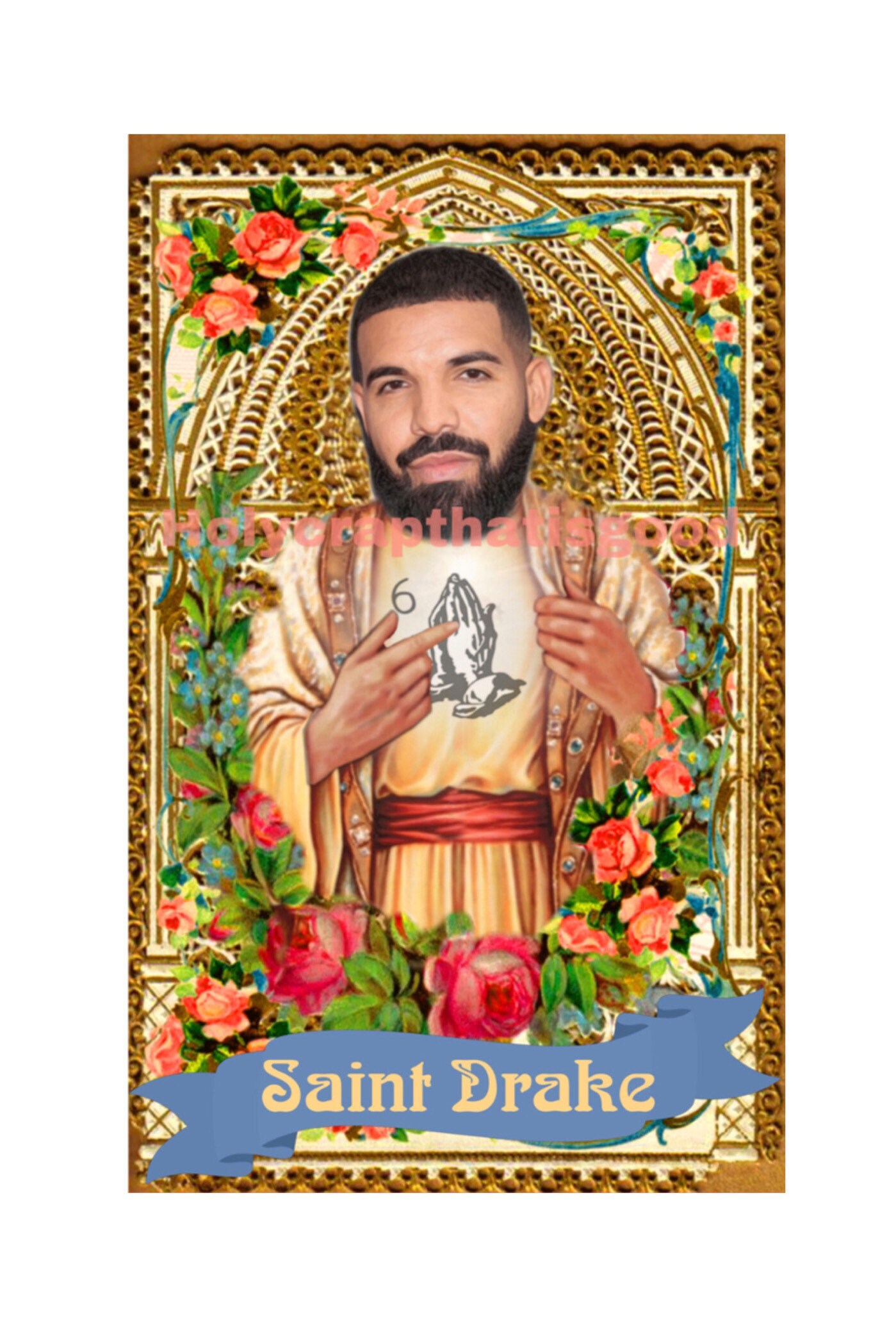 Drake Sticker for Prayer Candle. sticker only Aubrey drake Etsy