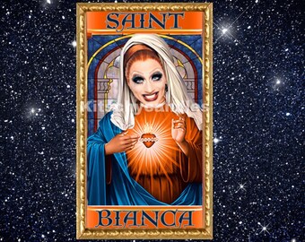 Bianca Del Rio   Label  for Prayer / Saint Candle. *Label Only * RuPaul's Drag Race
