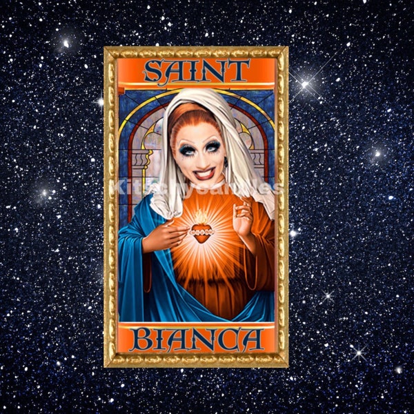 Bianca Del Rio   Label  for Prayer / Saint Candle. *Label Only * RuPaul's Drag Race