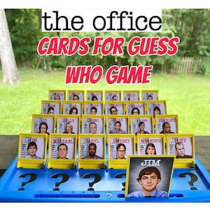 Cards for The Office  Guess Who Game Great Gift Funny.  Cards only *UNCUT*