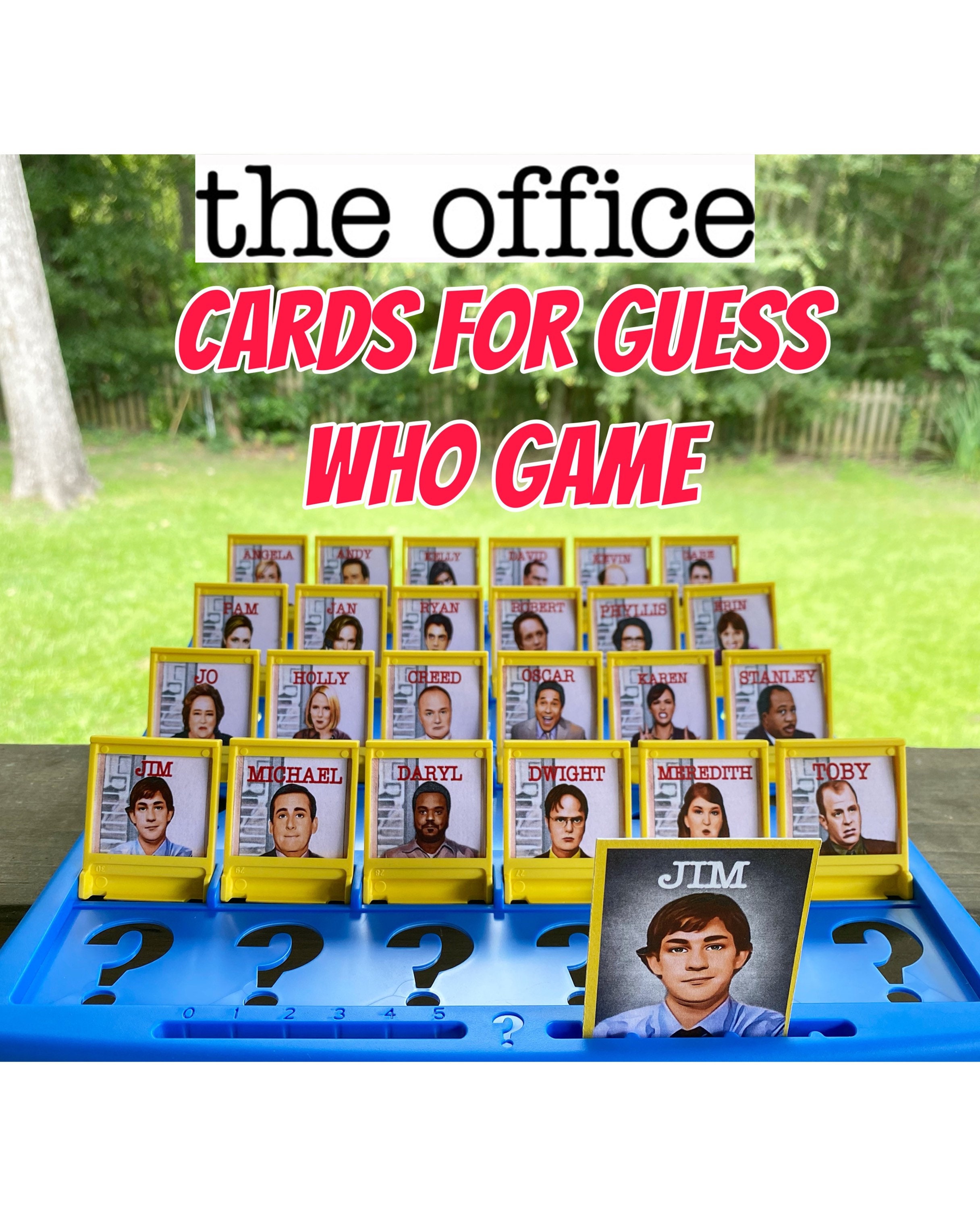 Cards for the Office Guess Who Game Great Gift Funny. Cards - Etsy