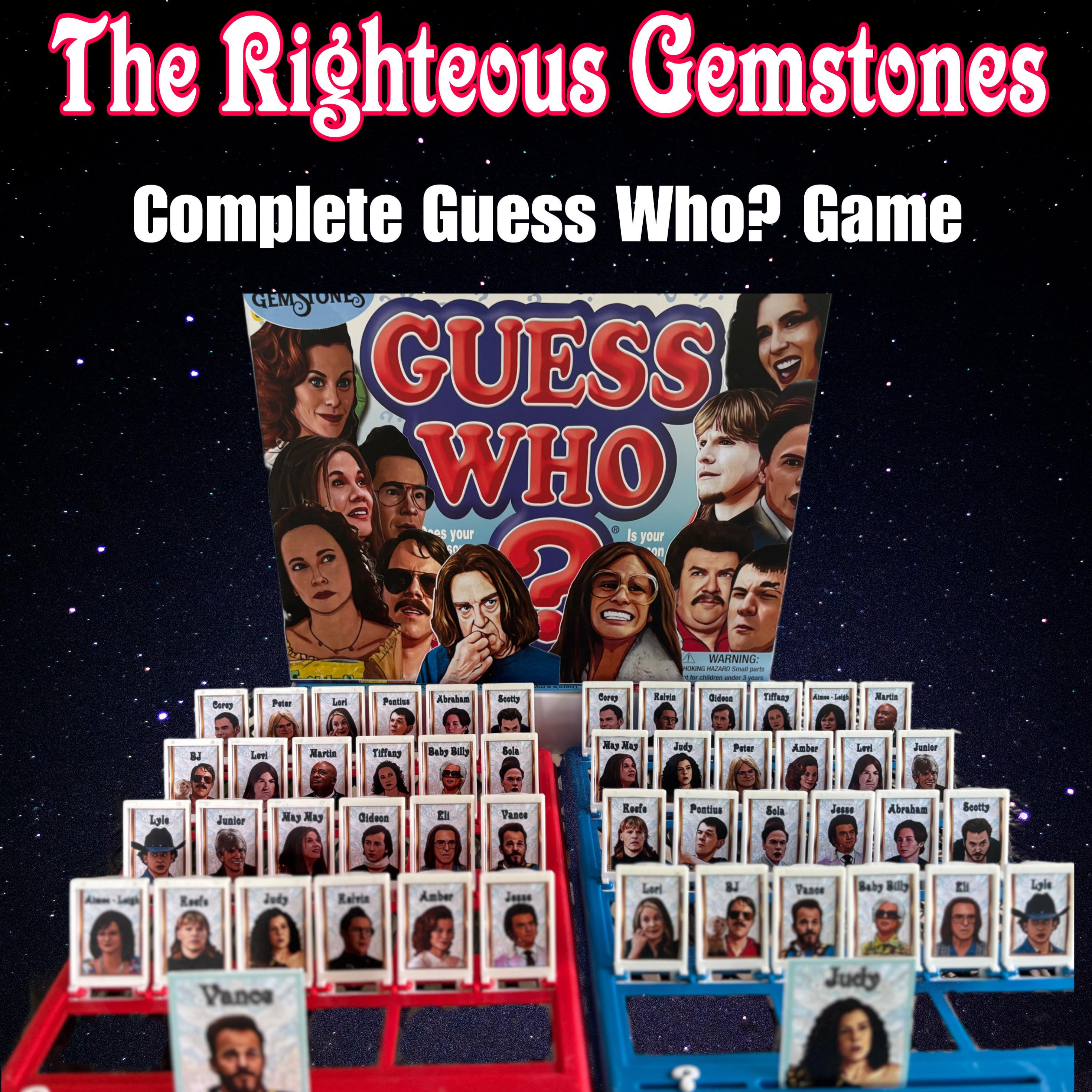 Guess Who Ritals The Righteous Gemstones Complete Guess Who Game Great Gift Funny ...