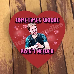 90 DAY FIANCE Paul  Valentine heart sticker can fit on Russell Stover chocolate heart box.
