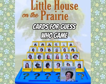 Cards for Little House on the Prairie Guess Who Game Great Gift Funny.  Cards only *UNCUT*. LHOTP