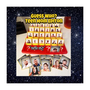 Cards for Teen Mom inspired Guess Who? Game *UNCUT*