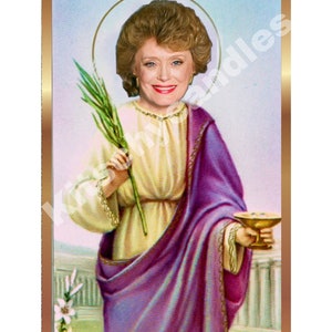 Saint Dorothy Label Sticker for Saint Prayer Candle Golden Girls
