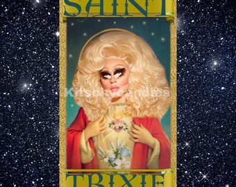 Trixie Mattel  Label  for Prayer / Saint Candle. *Label Only * RuPaul's Drag Race