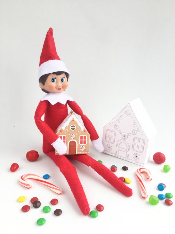 The Christmas Elf The Gingerbread House Paper Etsy
