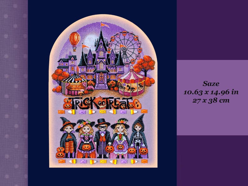 Cross Stitch PDF Pattern - Halloween. - Etsy