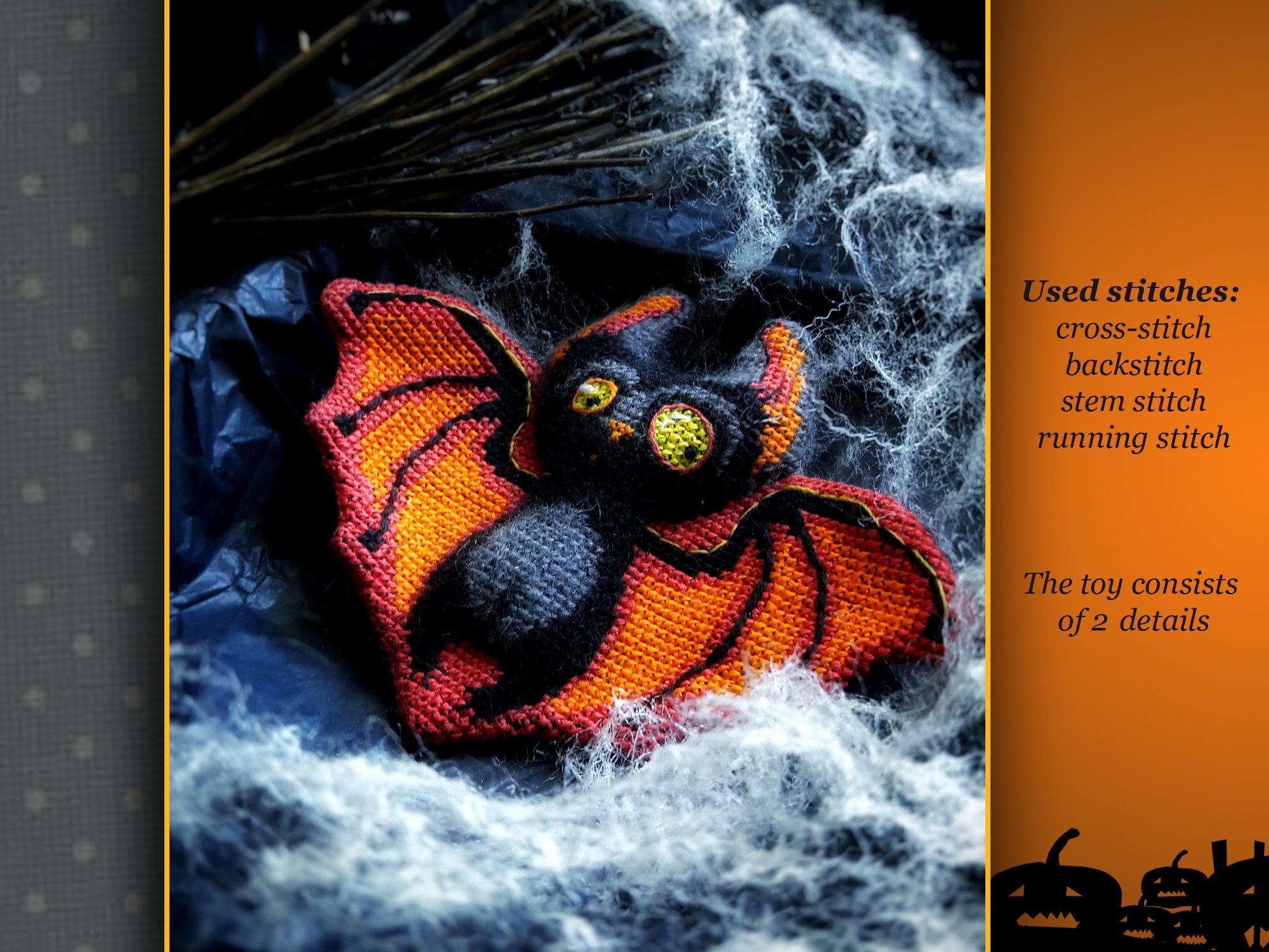 This Bat Is Ready For A Spooky Halloween Hand Stitched By Me 15 This Bat Is Ready For A Spooky Halloween Hand Stitched By Me 15