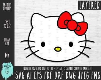 Download Free Hello Kitty Birthday Svg Etsy PSD Mockup Template