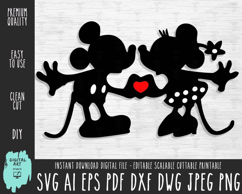 Free Free 174 Mickey And Minnie Love Svg SVG PNG EPS DXF File