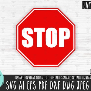 STOP SVG GEEN TOEGANG teken SVG Verbod png Beperkt Vectorbestand Niet knippen bestand Clipart Verkeer Cricut Hault digitale download dxf jpg 594