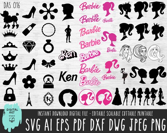 Download Barbie Ken Bundle Svg Barbie Ken Printable Cut File Barbie Etsy