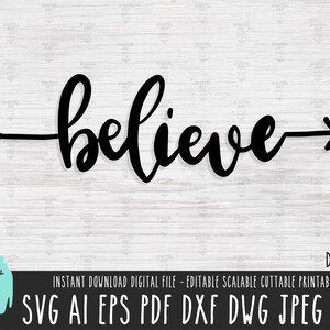 Geloof formulering SVG, geloof pijl SVG, geloof hart vectorbestand, hoop clipart Cricut silhouet, inspirerende citaat digitale download 402