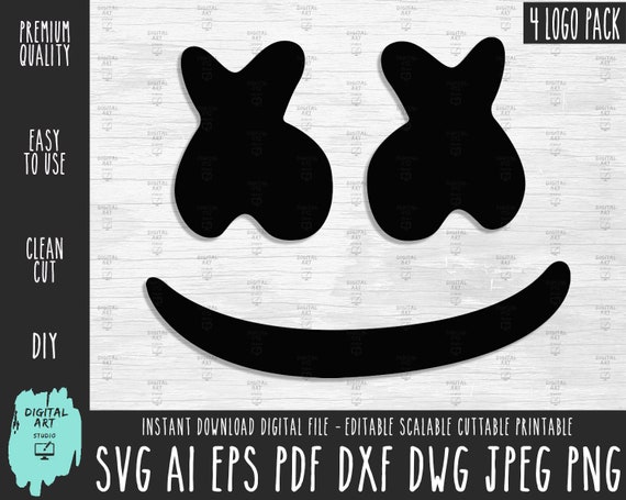 Download Dj Marshmello Logo Svg Pack Marshmello Printable Etsy