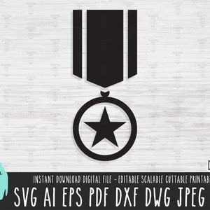 Army Star Insignia Hero SVG, téléchargement numérique de héros de l'armée, fichier vectoriel de récompense de soldat, clipart emblème de la marine, insigne militaire Cricut png 396