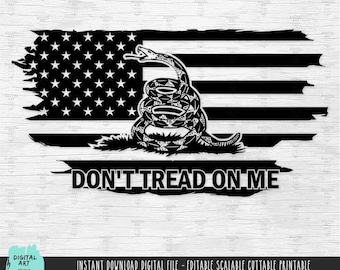 Don&#39;t Tread On Me distressed layered svg Don&#39;t Tread On Me snake flag Cutting Machine Don&#39;t Tread On Me Clipart Cricut  digital download 229
