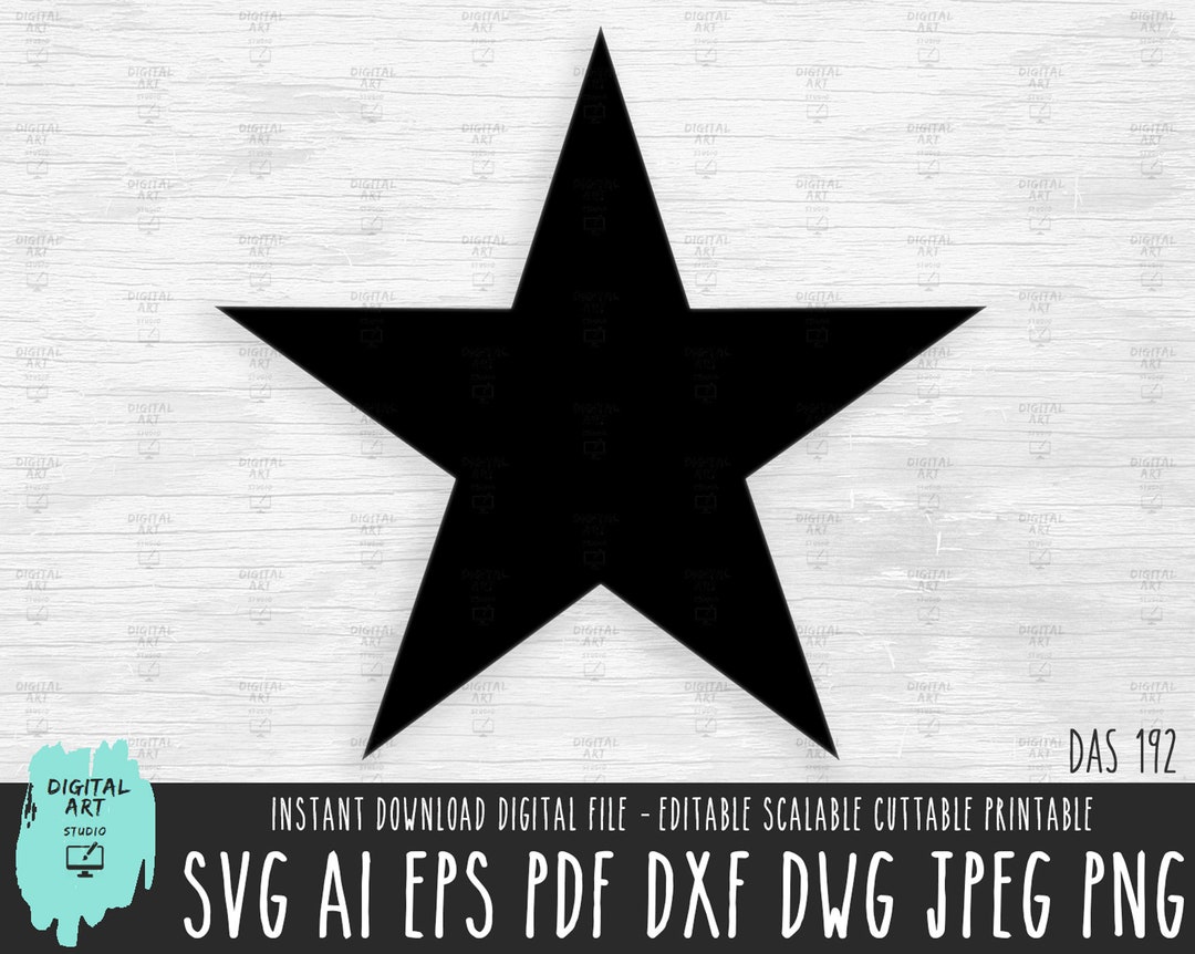 Star Icon SVG, Vector Cut File (digital Download) - Etsy Australia
