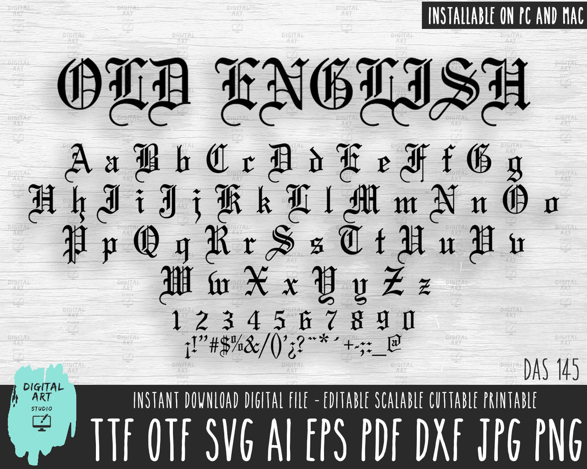 Gangster Tattoo Font Generator