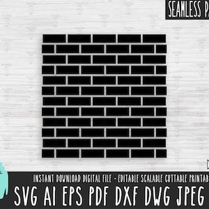 May include: A seamless pattern of black brick blocks. The pattern is repeated horizontally and vertically. The pattern is suitable for use in a variety of design projects, such as wallpaper, fabric, and packaging.