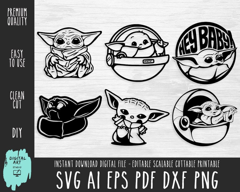 Download Baby Alien bundle svg Baby Yoda svgDisney Alien svg Vector ...