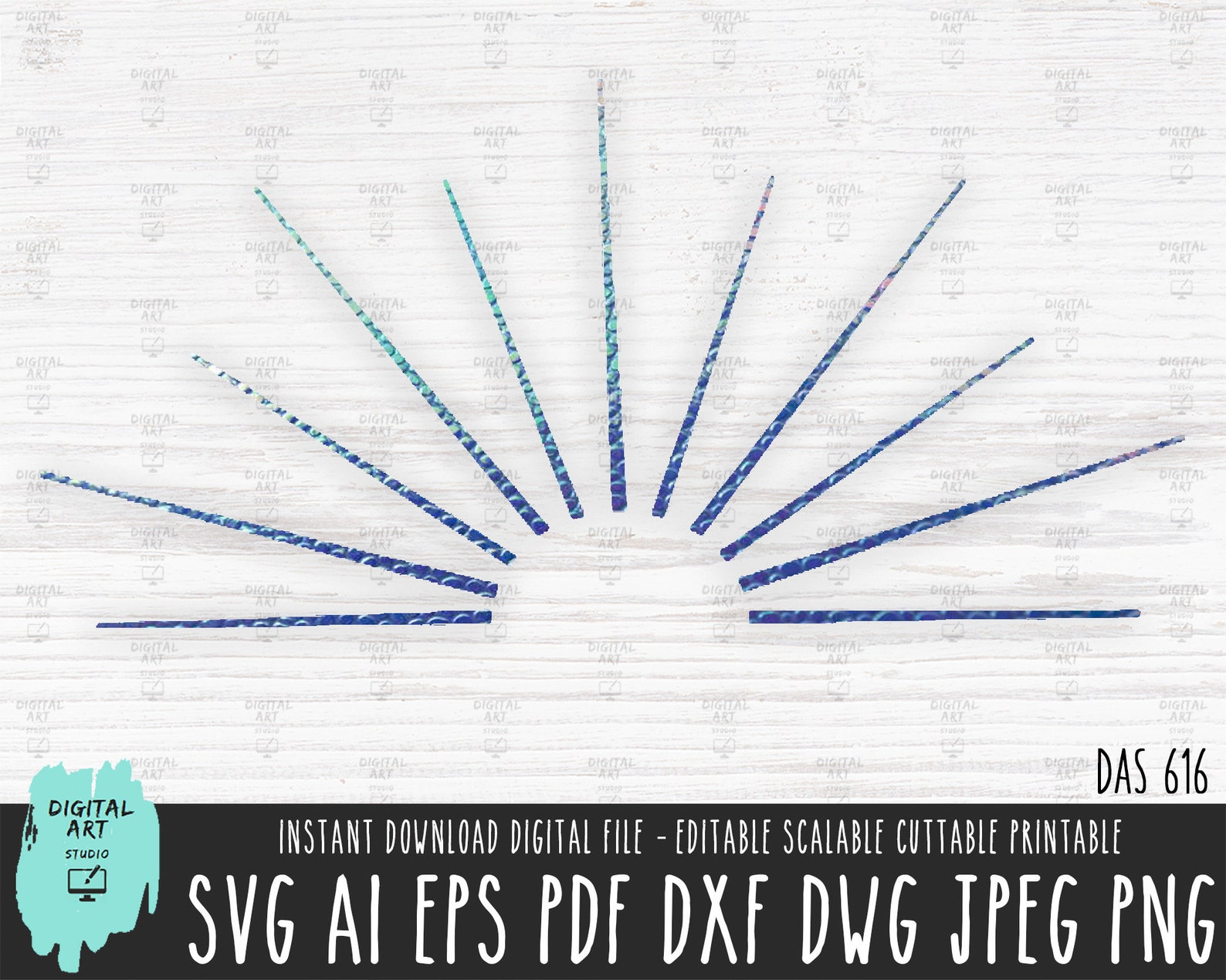 Sun Rays Dxf Art DECO SUNSET Svg, Sunset Png Vector Cut File, Art Deco Half Sun ...