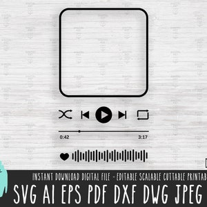 Musik-Player-Regler SVG, Acryl-Musikkunst-vektordatei, Glas-Musikkunst, Abspielknöpfe svg, Hochzeit benutzerdefinierter Player png, Album-Song-Cover 278