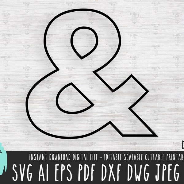 Ampersand Clipart - Etsy