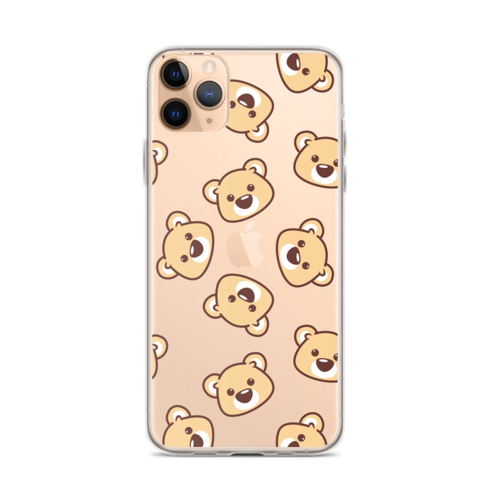 CUTE TEDDY BEAR Clear Iphone Case All Iphone Cases Iphone | Etsy