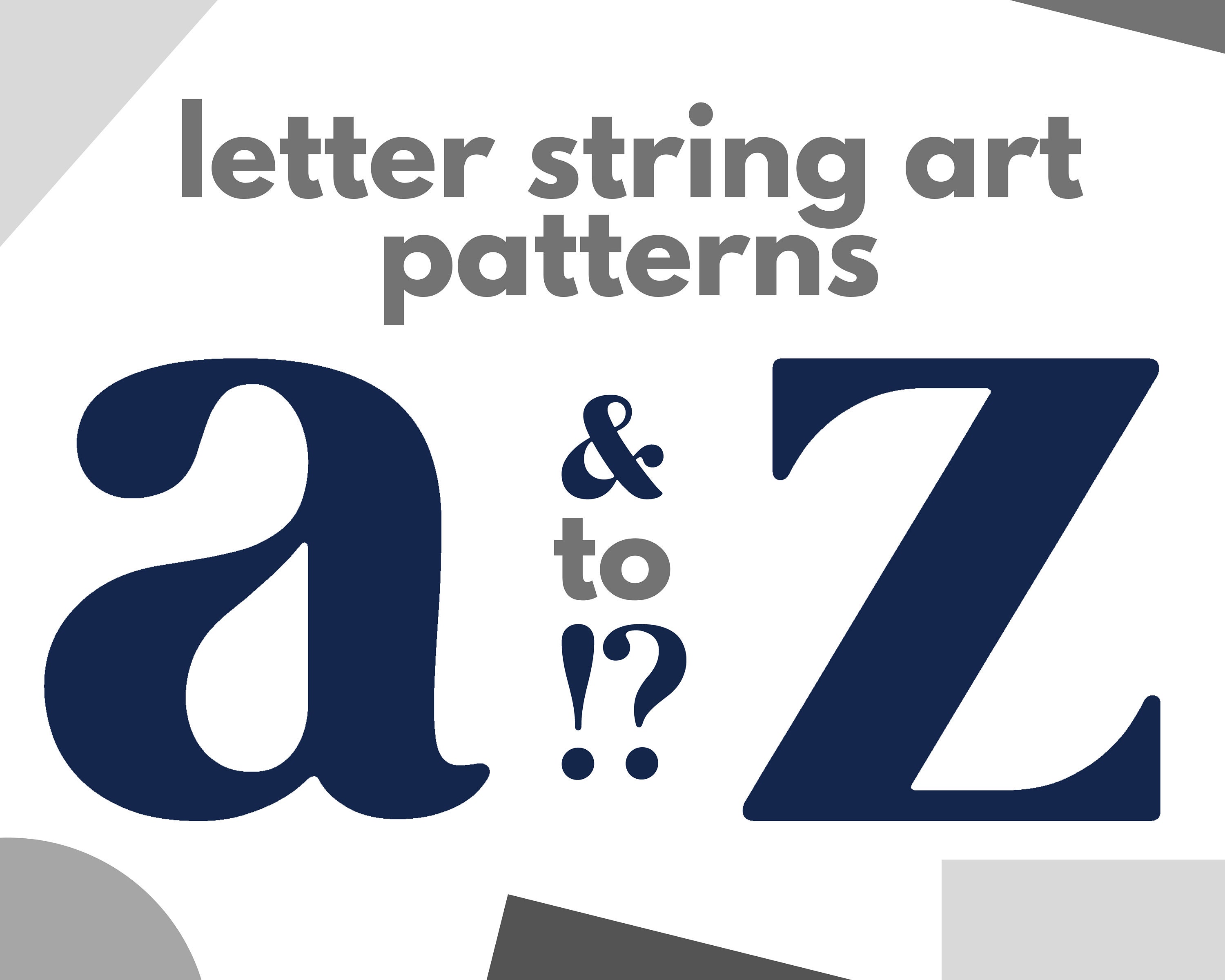 letter string art etsy