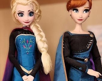 2 Disney Limited Edition Frozen Elsa and Anna dolls with certificates, Disney Store doll's