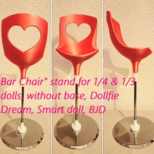 Doll stand, Doll bar chair, Doll stand, Intelligent doll, Dollfie dream, BJD, 1/4 doll, 1/3 doll, Bar chair without stand, BJD accessories