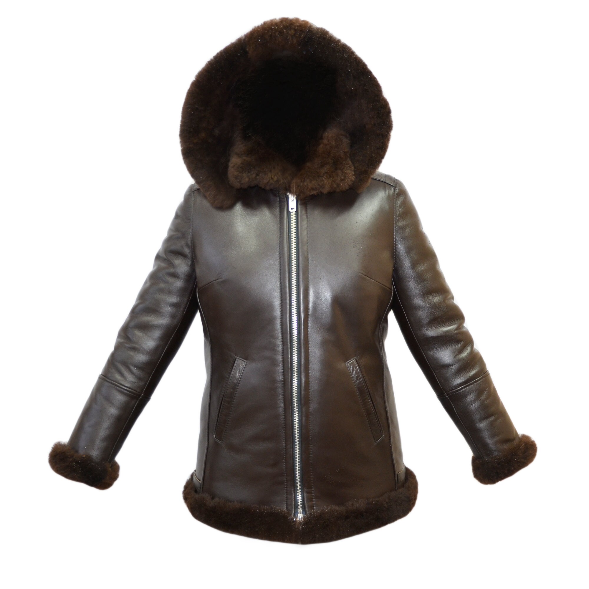 Natural Sheepskin Aviator Jacket For Women / Aviator Jacket / Etsy