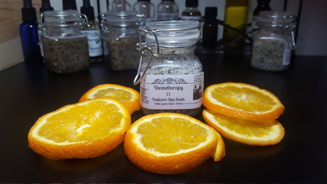 Pedicure Spa Soak With Epsom Salt Natural Herbs Fruits & Etsy