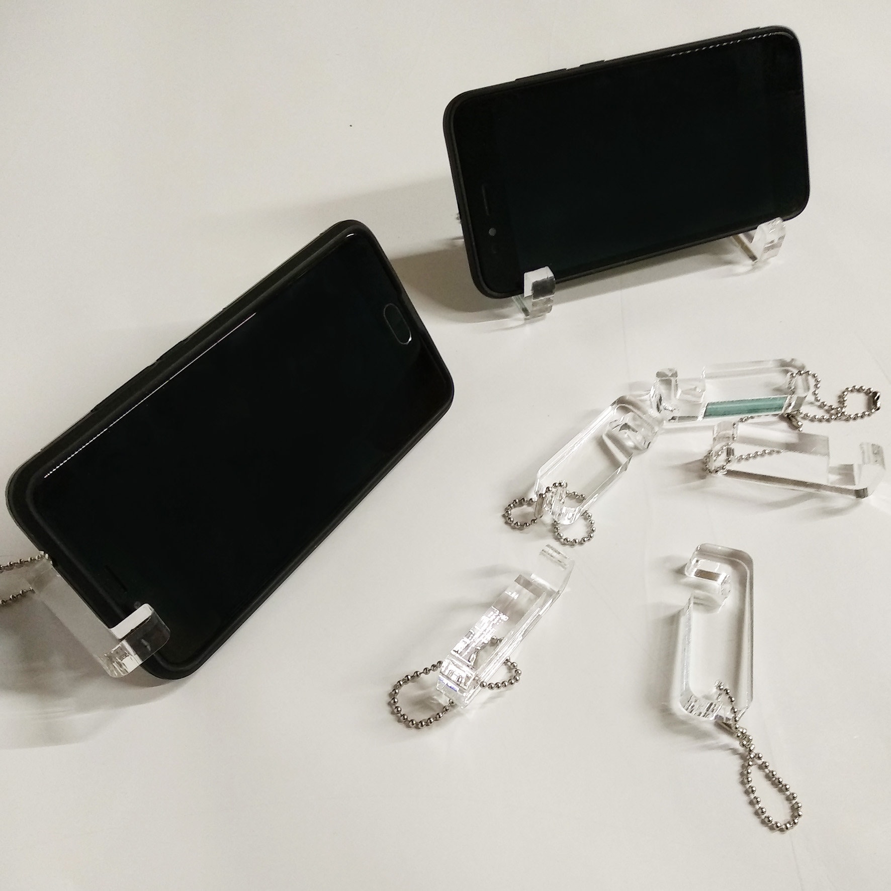 Custom cell phone Holder Keychain Acrylic key ring Key fob Etsy