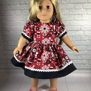 Floral Doll Dress for 18 inch American Girl Dolls