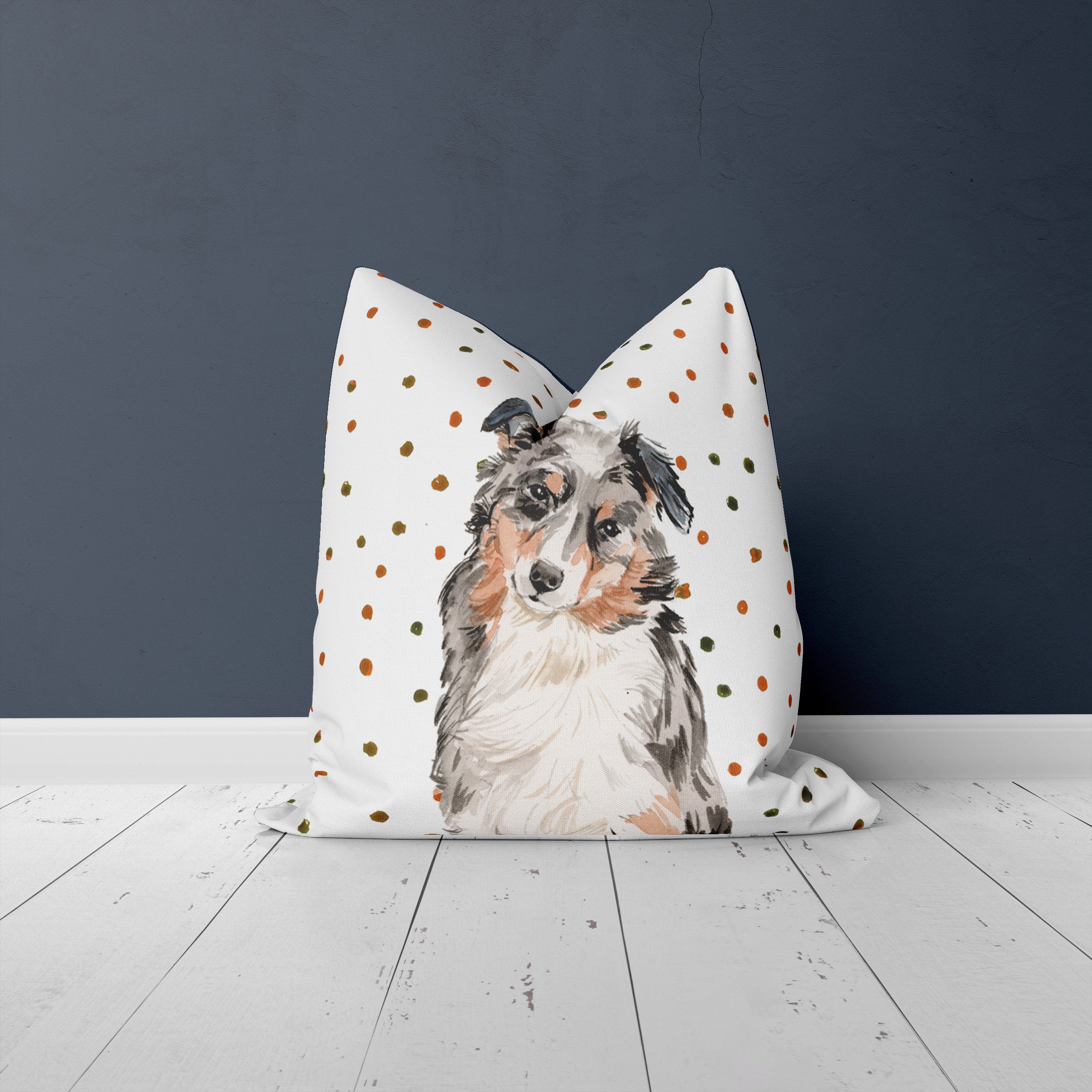 Australian Shepherd Pillow Decorative Pillow Cover Throw Etsy