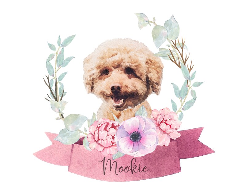 Custom Pet Portrait Watercolor Custom Painting Of DogCat Cat Lover Digital Pet Portrait Personalized Pet Loss Gifts Pet Memorial Gift