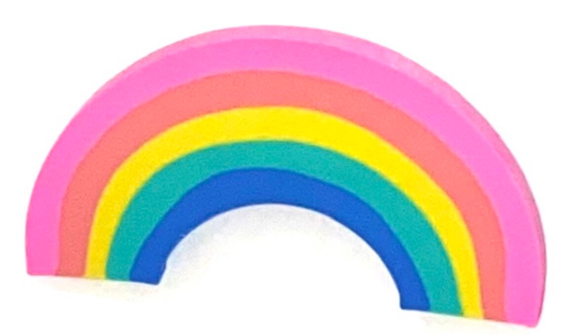 Four Count Jumbo Rainbow Erasers Good for School Party Etsy