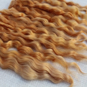 Mohair for dolls, Mohair doll hair, Premium angora hair, reborn hair, 17-18sm  0.35 oz