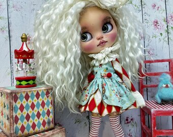 Outfit Clown for Blythe, Blythe, Clown Set for Blythe, Clothes for