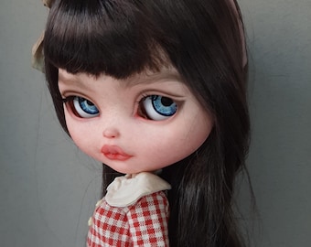 Custom Blythe doll, ooak doll blythe, present doll, fashion doll, blythe