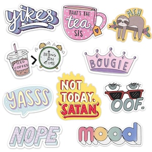 Pink Aesthetic Sticker 23 Pack LARGE 3 x 3 – Big Moods