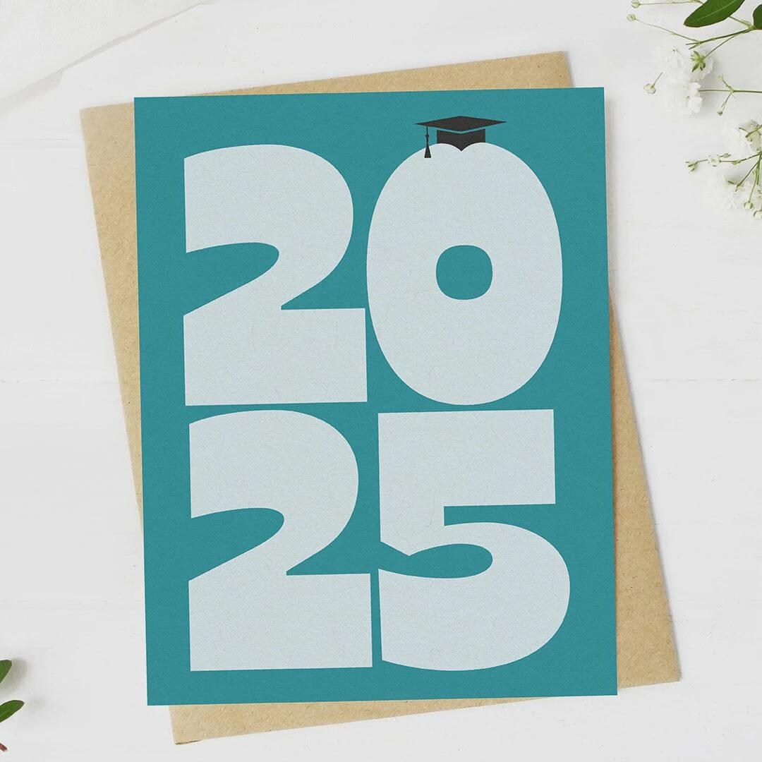 2025 Year of Graduation Cap Celebration Card - Etsy