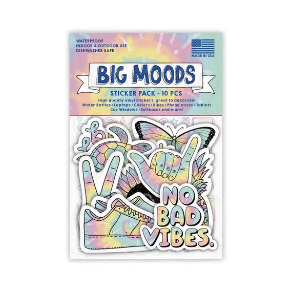 Big Moods Aesthetic Sticker Pack 10pc